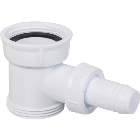 Nicoll – Raccord intercalaire pour machine à laver – Adaptable sur siphons d'éviers – Filetage 1'1/2 – Hauteur 54 mm – Ø 40 mm en polypropylène