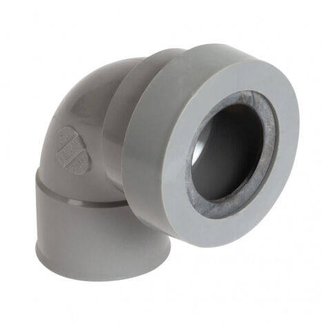 Nicoll – Raccord d'évacuation PVC coude femelle-femelle 87°30 – Diamètre 32 mm – À joint – UCF88J