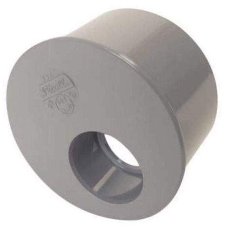 Nicoll – Raccord d'évacuation PVC mâle 125 mm – Femelle 63 mm – Pour évacuation eaux usées – Matériau PVC durable