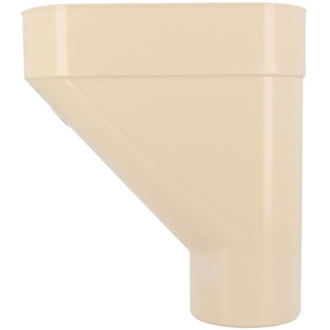 Nicoll – Raccord pour gouttière jambonneau D100mm en PVC couleur sable – Évacuation des eaux pluviales – Installation facile par collage - UJAM100S