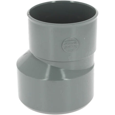 Nicoll – Réduction extérieure excentrée mâle-femelle Ø125/100 – PVC lisse pour évacuation efficace – Installation horizontale sans ovalisation