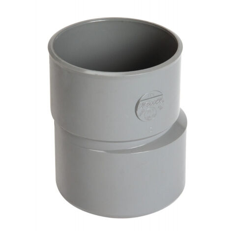 Nicoll – Réduction excentrée PVC mâle Ø100 femelle Ø90 – Hauteur 70mm – Classée feu NF-M1 – Pour installations horizontales