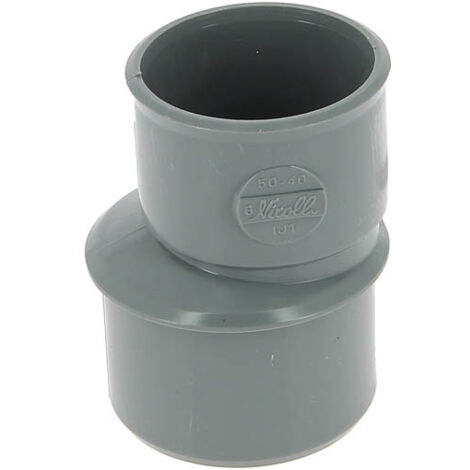 Nicoll – Réduction extérieure excentrée PVC mâle-femelle diamètre 50/40 mm – Pour réseaux d'évacuation – UIJ1