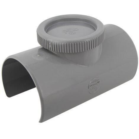 Nicoll – Selle de réparation PVC 100 mm – Bouchon de visite Ø 90 mm – Raccord mâle-femelle 90° – Conception lisse pour nettoyage rapide