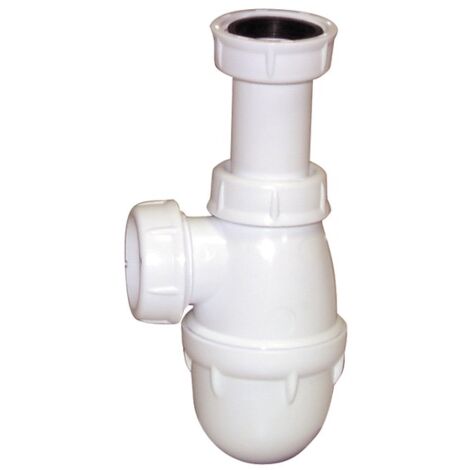 Nicoll – Siphon de lavabo Ø40mm réglable – Hauteur de 45 à 85mm – Drainage efficace pour vasque – Installation facile