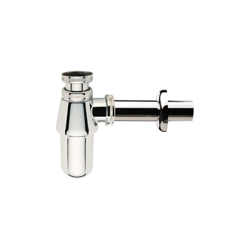 Siphon à culot lavabo réglable laiton chromé