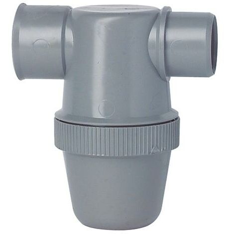 Nicoll – Siphon parcours horizontal PVC 40mm – Raccord évacuation étanche – Résistant aux produits chimiques et à la corrosion – Installation facile