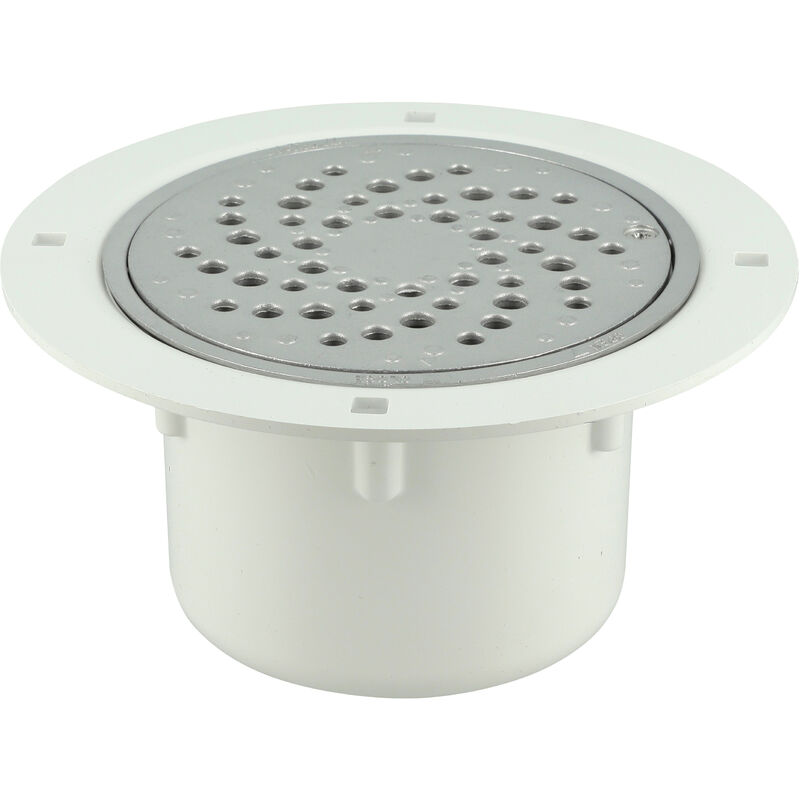 Nicoll - Siphon sol plastique avec grille alu sortie verticale diamètre 50/63mm sitaralv