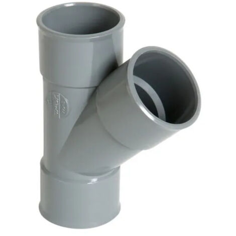Nicoll – Té PVC 45° réduit – Raccord d'évacuation 40/32/40 – Pour installations plomberie – Conçu pour systèmes évacuation eaux usées
