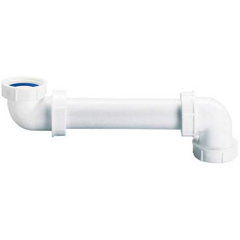 Tubulure ESPACE avec siphon extra-plat intégré et rallonge pour évier -  Wirquin Pro 30720479