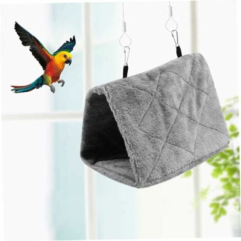 Perroquet Nid D'oiseau Hiver Hamac Chaud Hanging Cave Cage Peluche