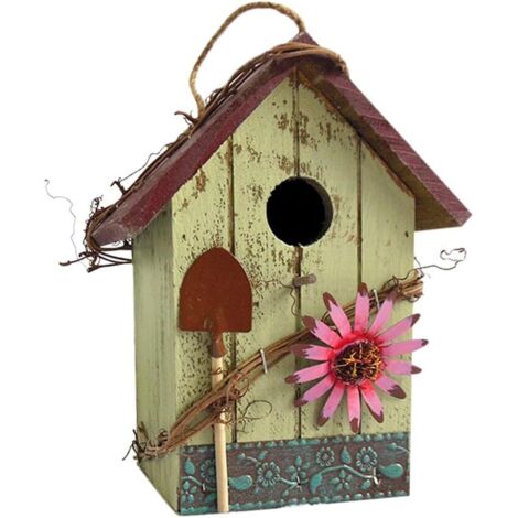Nid d'oiseau, nid, maisonnette en bois pour oiseaux, décoration en bois, accessoire mural extérieur