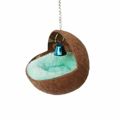 Nid D'Oiseau Perroquet Maison Doiseau en Coquille de Noix de Coco nid de Noix de Coco être Applicable Perroquet FUIENKO
