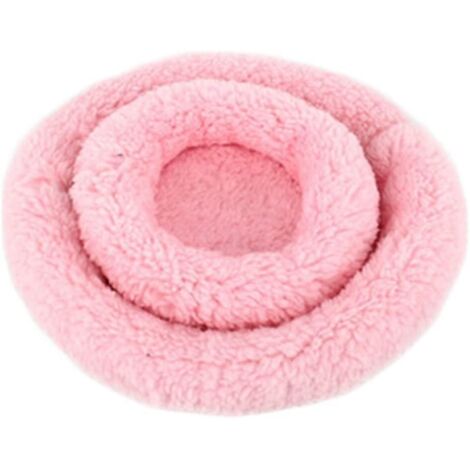 Nid douillet rose pour hamsters, cochons d'Inde, chinchillas et petits animaux de compagnie