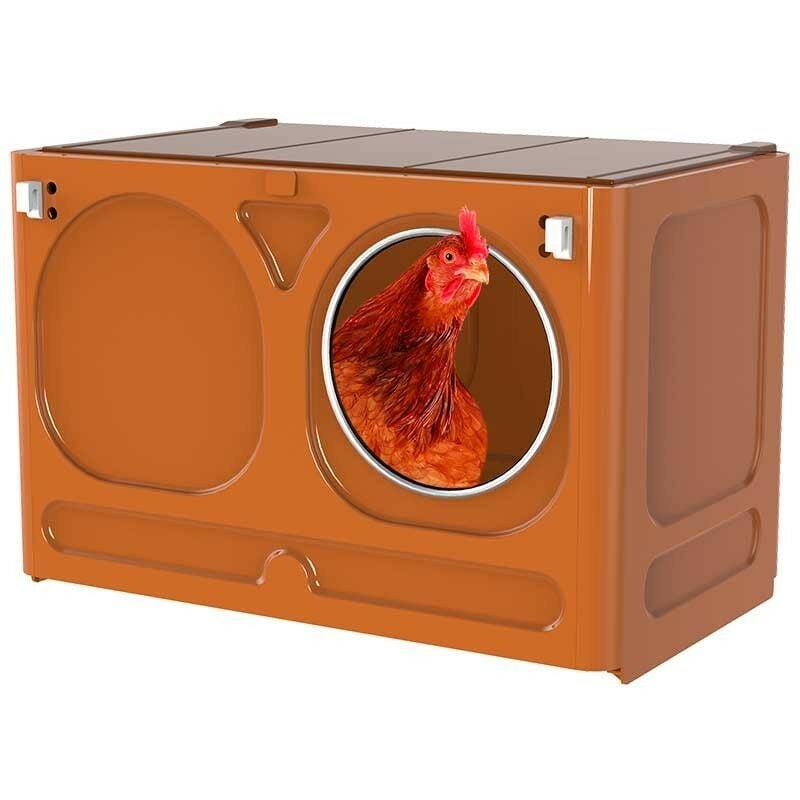 Nid en thermoplastique pour poules, Idéal pour les poulets à couver naturellement, 43x27x29 cm