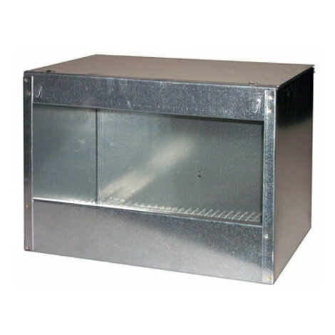 Nid extérieur pour cages de lapins 365.05 – Tôle galvanisée avec porte supérieure