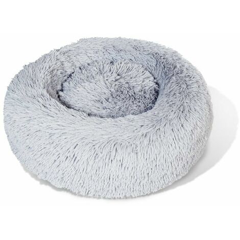 Nid pour animaux de compagnie automne et hiver coussin de couchage chaud coussin pour chat polaire foncé gris 5015cm