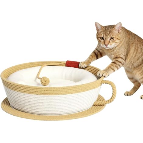 Nid pour Chat Tapis à Griffoir Forme Tasse Café
