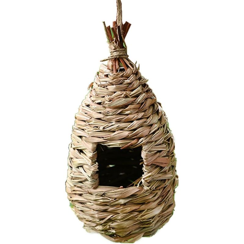 Nid pour oiseaux, nid suspendu fait à la main pour colibris, adapté aux petits colibris, troglodytes, moineaux, serins, canaris, mésanges et autres