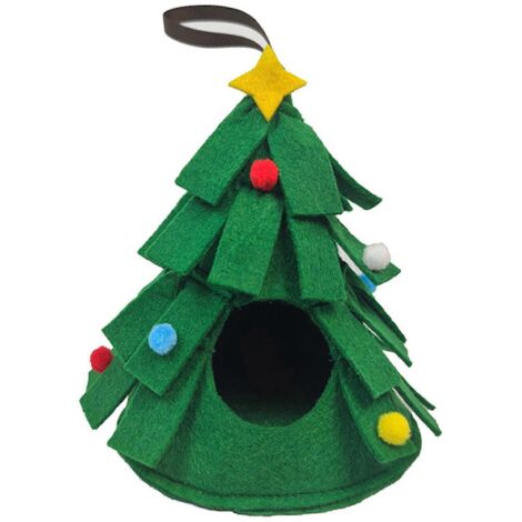 Nid suspendu chauffant pour hamster - Maison de jeu d'hiver pour cage - Cadeau de Noël