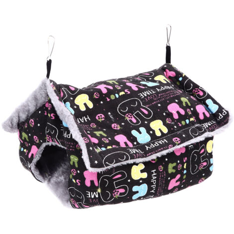 Nid suspendu pour perruche en peluche douce, chaud et sûr, portable, facile à nettoyer, gain de place