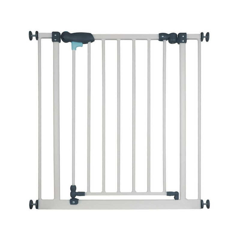 Barrière métal Cléo, portillon, à pression 73-81cm, hauteur 77cm - Nordlinger
