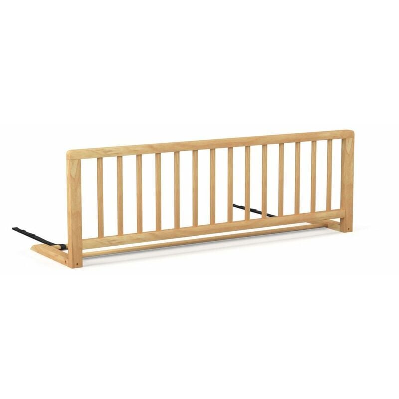 Nidalys - Barrière de lit Enfant - Bois naturel - 120 cm - s'adapte à tous les lits standards