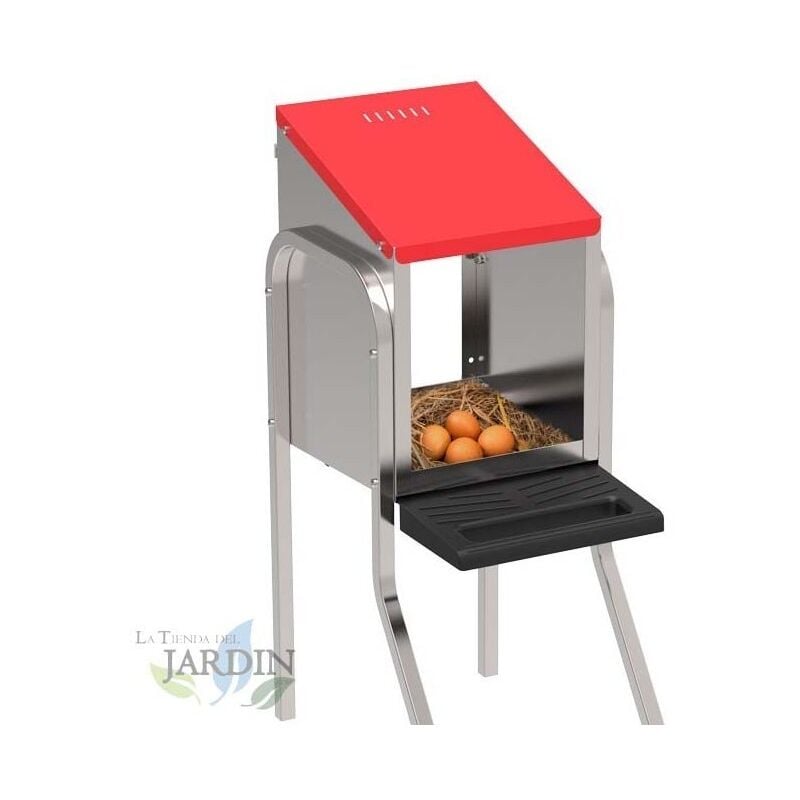 

Nido de gallinas 1 departamento 30x47x76 cm con patas