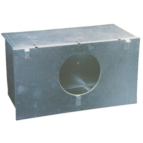 NIDO ESTERNO X GABBIA CONIGLI OMZ - ACCIAIO ZINC CM 45X24 H.CM 25- 2 pezzi