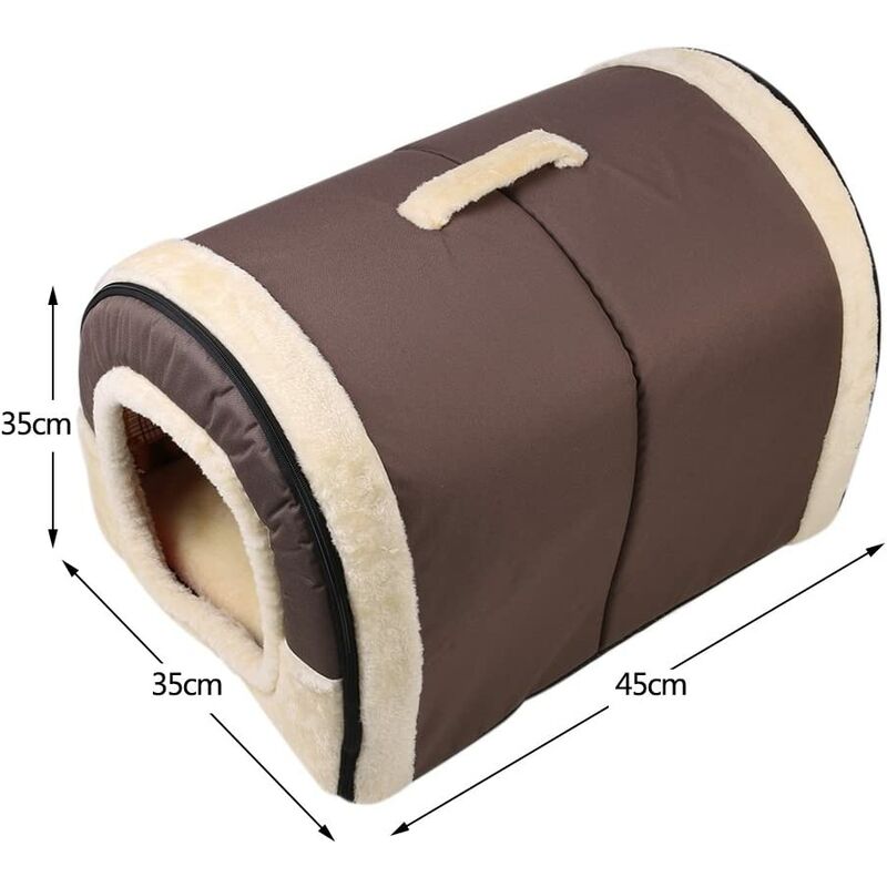 

Abcrital - Nido para mascotas y sofá cama, casa plegable antideslizante para perros y gatos y colchón suave y cómodo de invierno 4 estilos 3 tamaños