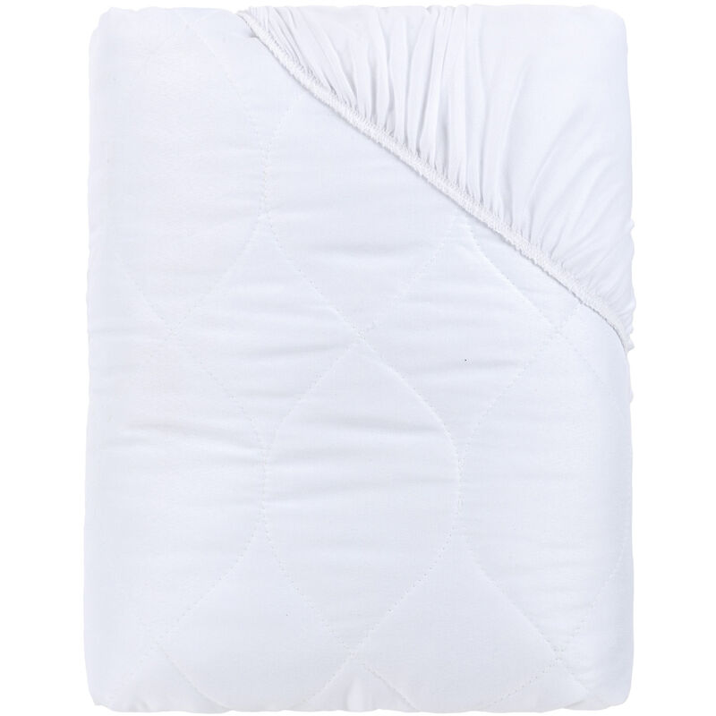 

Protector de colchón mullido y acolchado transpirable 90 x 190 cm , Cama de 90 , Blanco - Nido