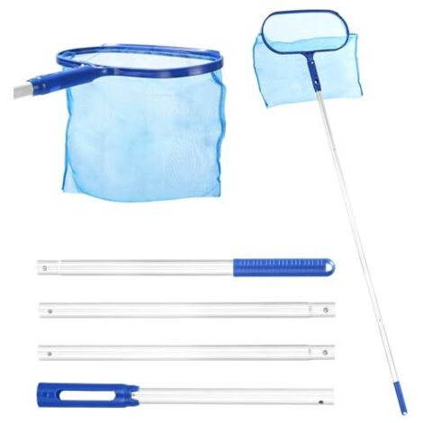 [NIE BENUTZT]174 cm Oberflächen-Pool-Skimmernetze, Pool-Bodennetze mit 152 cm Teleskopgriff, 34 cm tiefes Pool-Skimmernetz, Pool-Zubehör, für Pool, Spa, Aquarium