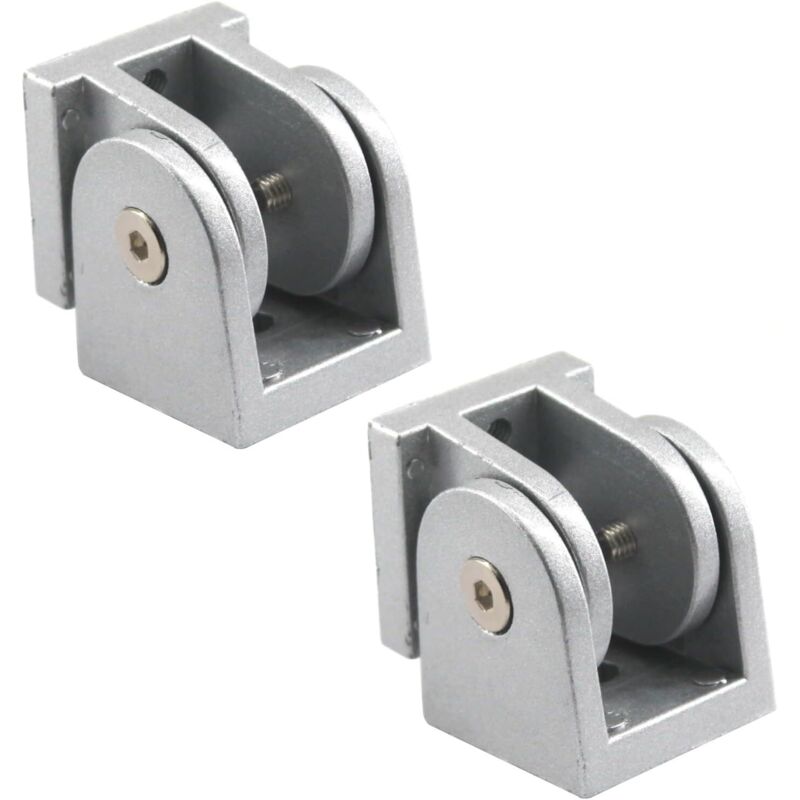 Image of [NIE BENUTZT]2 Stück 4040 Drehgelenk aus Zinklegierung – Aluminiumprofil – Eck-Extrusionsverbinder