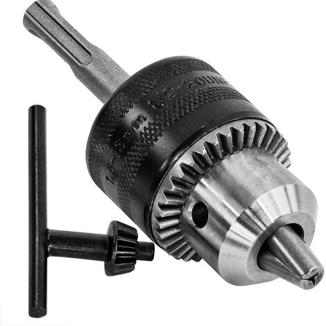 [NIE BENUTZT]Bohrfutter 1,5-13 mm 1/2-20 UNF mit SDS Plus Adapter und Schlüssel