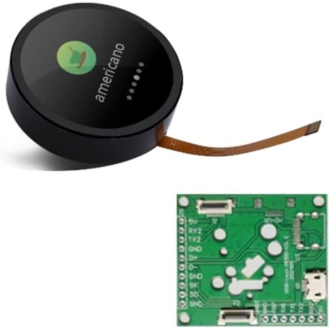 [NIE BENUTZT]ESP32-C3 LVGL-Entwicklungsplatine, drehbares Display, 1,28 Zoll, 240 x 240, Drucktastenschalter, UART, Smart-TFT-LCD-Anzeigemodul, Schwarz