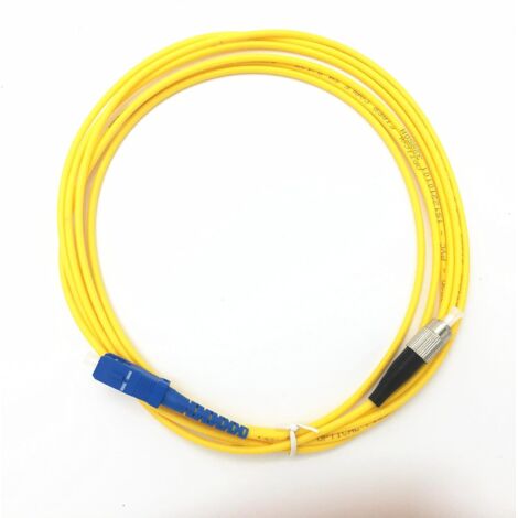 [NIE BENUTZT]Singlemode-Glasfaser-Patchkabel FC auf SC, optischer Anschluss, 10 m, Singlemode-Glasfaser-Patchkabel FC auf SC, optischer Anschluss, 10 m