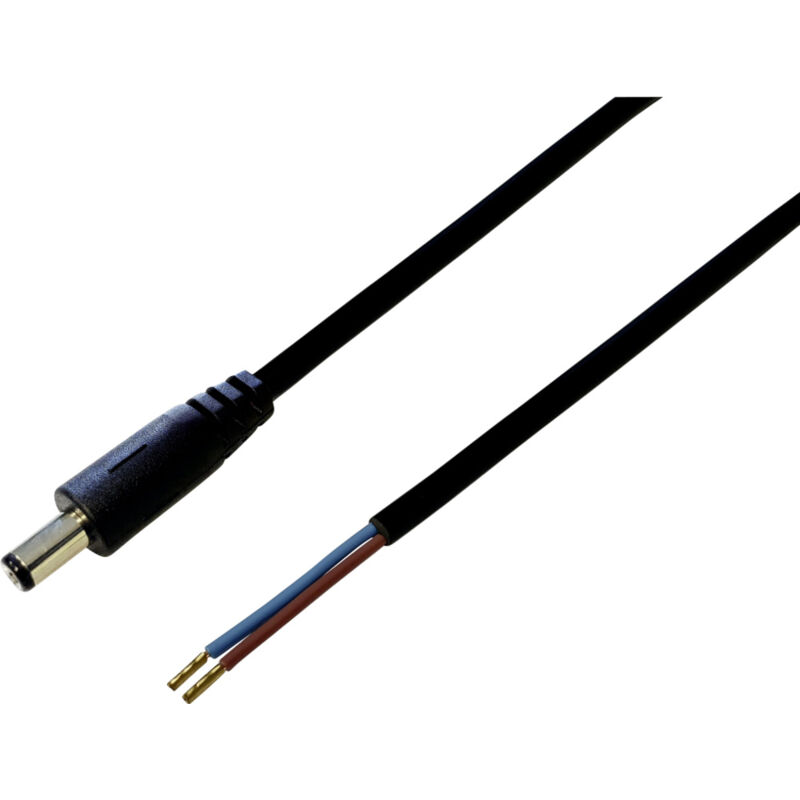 Bkl Electronic - 075181 Niedervolt-anschlusskabel Niedervolt-stecker - Offene Kabelenden 5.50 Mm 2.50