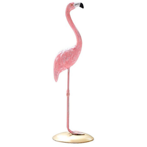 Niedliche rosa Flamingo-Tischdekoration aus Kunstharz, Wohnzimmer-Kuchendekoration