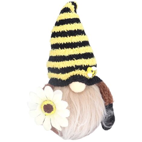 Niedliche Zwergbienenpuppe, Schreibtischdekoration zum Weltbienentag, Geschenkidee für Zuhause