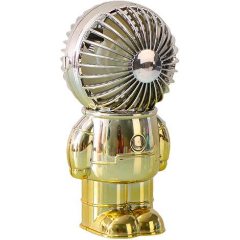 Niedlicher Astronauten-Mini-USB-Tischventilator – Tragbarer, leiser Ventilator für Schlafzimmer und Büro