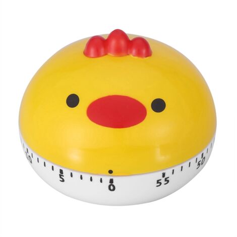 Niedlicher mechanischer Kochtimer in Eulenform - Manuelle Küchenarbeitsplatte (Orange)