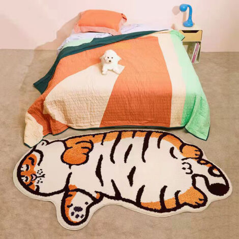 Niedlicher, rutschfester Teppich mit Tigermuster, 40 x 60 cm, für Kinderzimmer oder Wohnzimmer