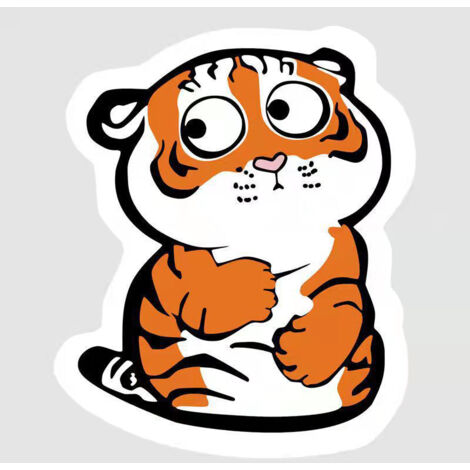 Niedlicher, rutschfester Teppich mit Tigermuster, 40 x 60 cm, für Kinderzimmer oder Wohnzimmer