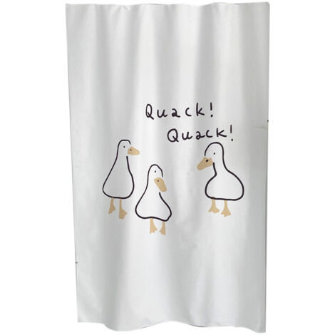 Niedlicher Türvorhang mit weißer Ente für Küche, Schlafzimmer, Studentenwohnheim