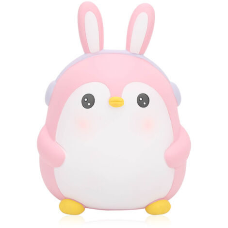 Niedliches rosa Pinguin-Sparschwein, großes Fassungsvermögen, für Kinder, Geschenk, Dekospielzeug