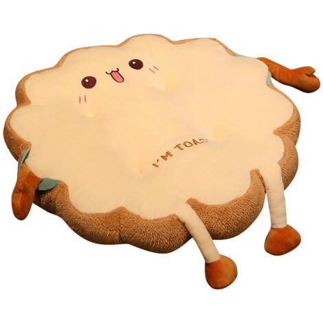 Niedliches, weiches Plüsch-Toastkissen, bezauberndes Geschenk für Kinder und Erwachsene.