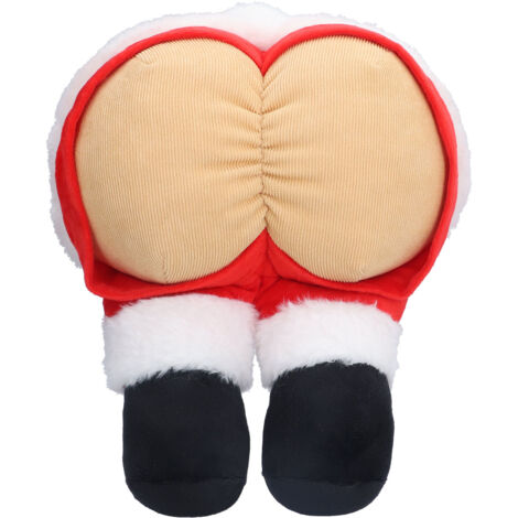 Niedliches Weihnachtskissen in Form von Santa Claus' Po – Weiche Dekoration für Sofa und bequemes Reisekissen