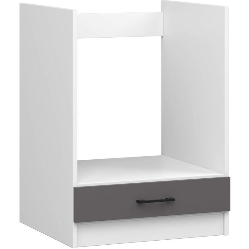 Küchenschrank Akord Oliwia Modular S60 Unterschrank Für Backofen Weiß 60 Cm Tür Regal Front Graphitgrau B60 X H82 X T55 Cm