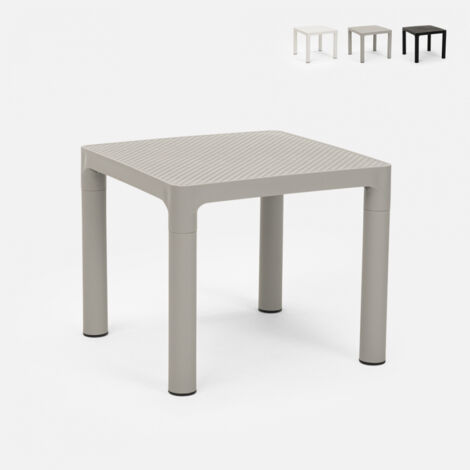 Niedriger Tisch für Bar oder Garten Quadratisch 45x45 cm für Innen und Außen Aviat
