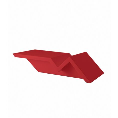 Niedriger Tisch Vondom Rest Sun Chaise 86,5x50x24 - Rot - umweltverantwortlich Produkt